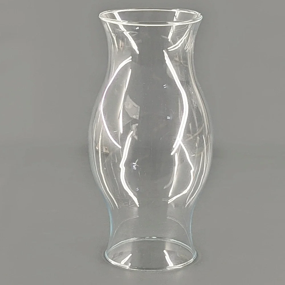 Clear Glass Hurricane Lamp Chimney Shade Replacement 8.75 Inch Flared Rim